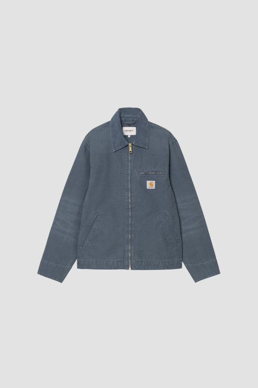 DETROIT JACKET Dusky Blue stone canvas