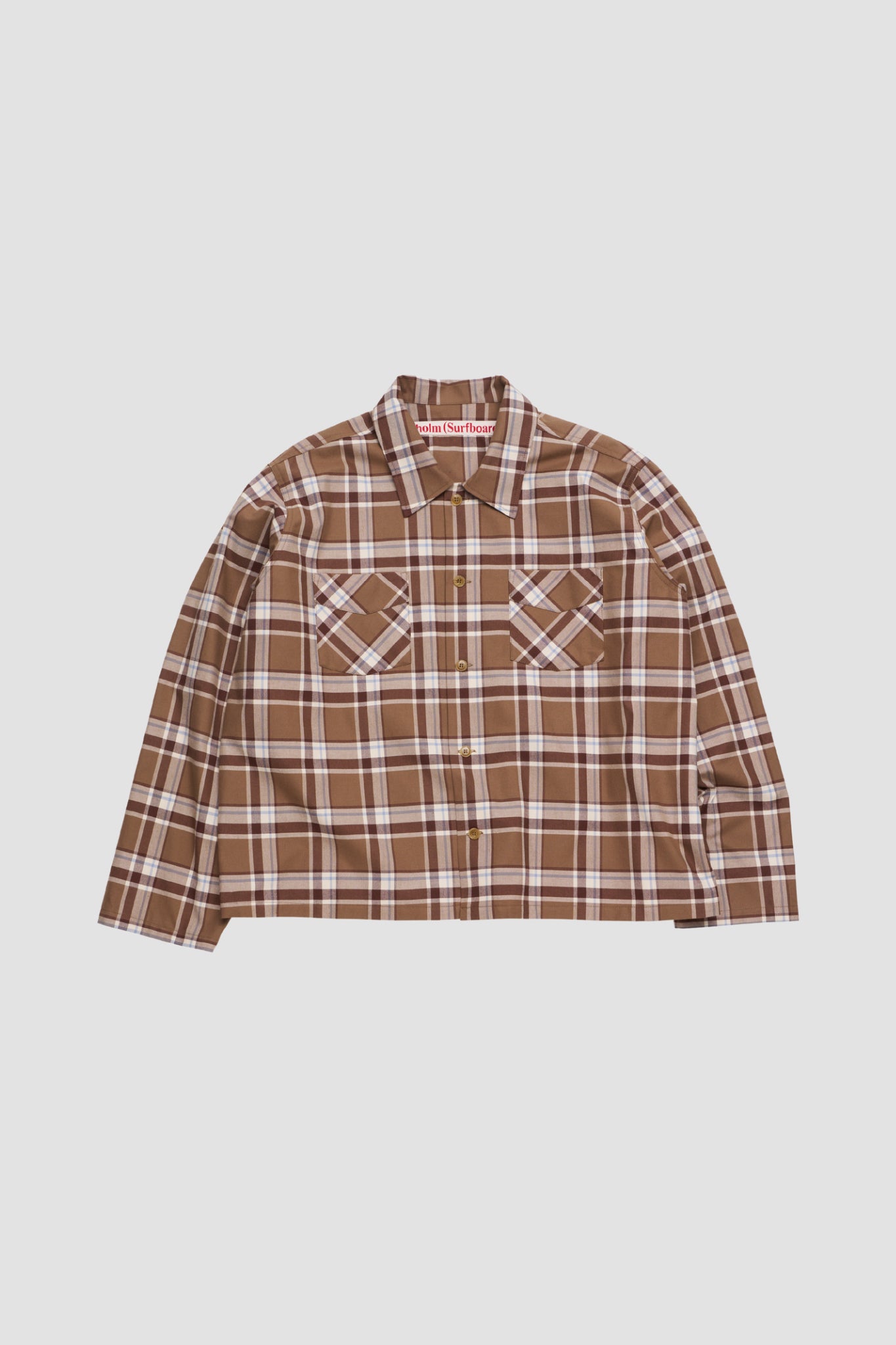 CLUB OVERSHIRT Brown Check