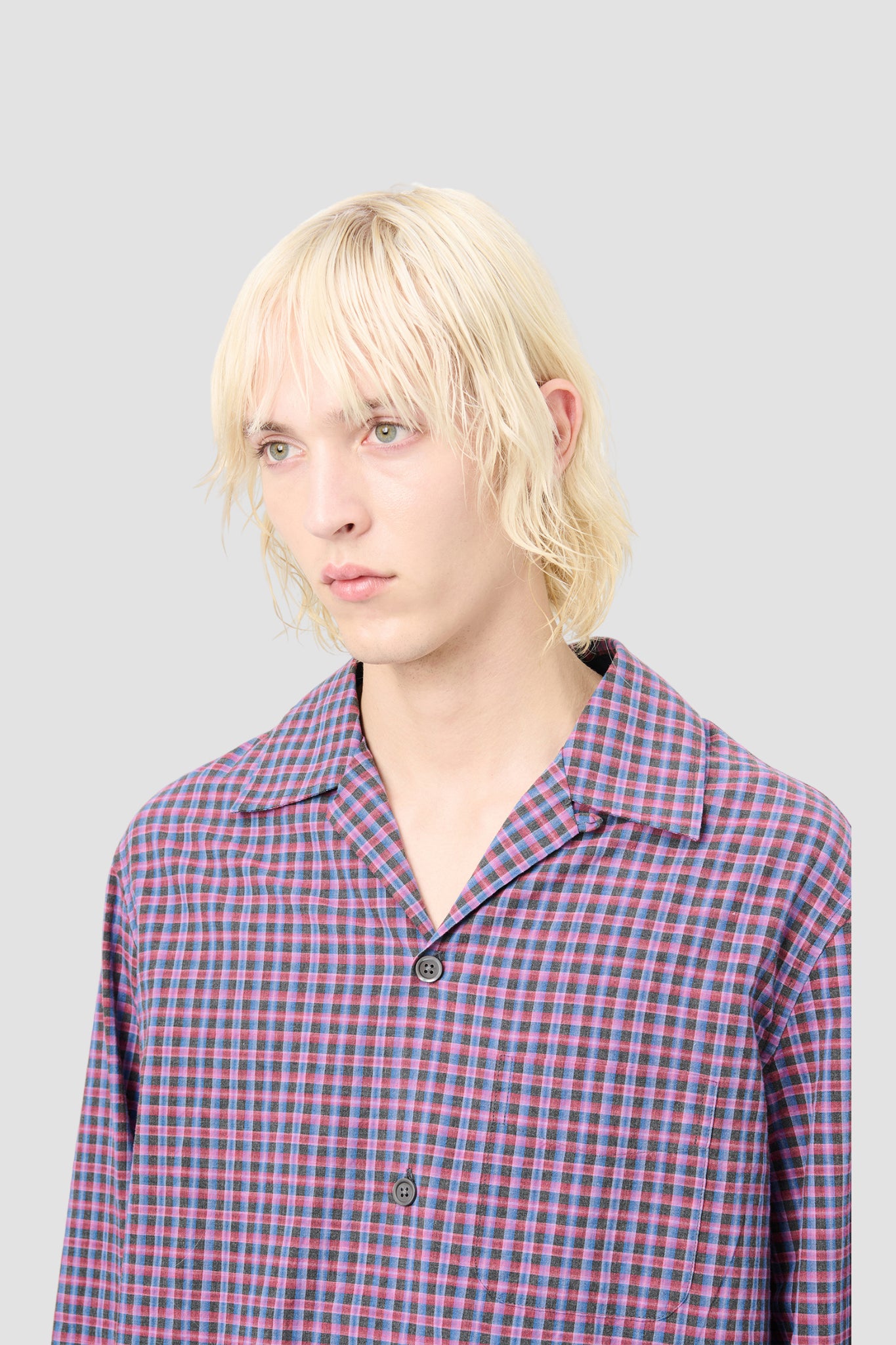 HEUSEN SHIRT Venice Check Almost Seersucker