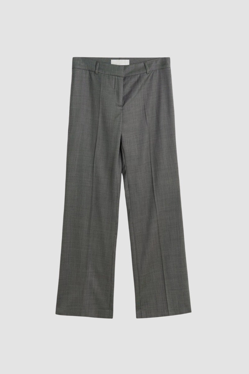HIP TROUSER Dark Grey Flow Wool