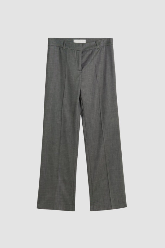 HIP TROUSER Dark Grey Flow Wool