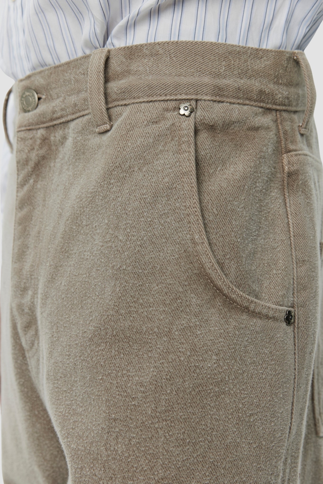 STRAIGHT CUT JEANS Brushed Mudstone