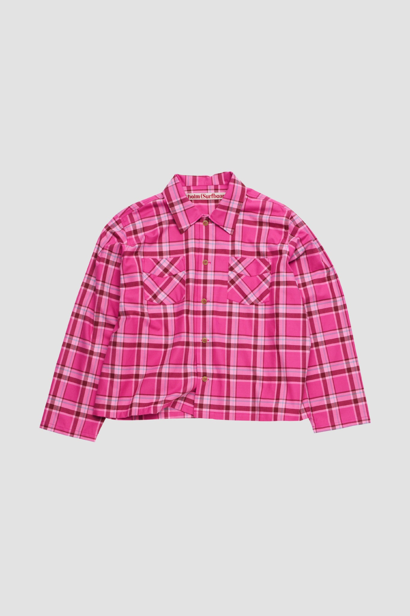 CLUB OVERSHIRT Pink Check