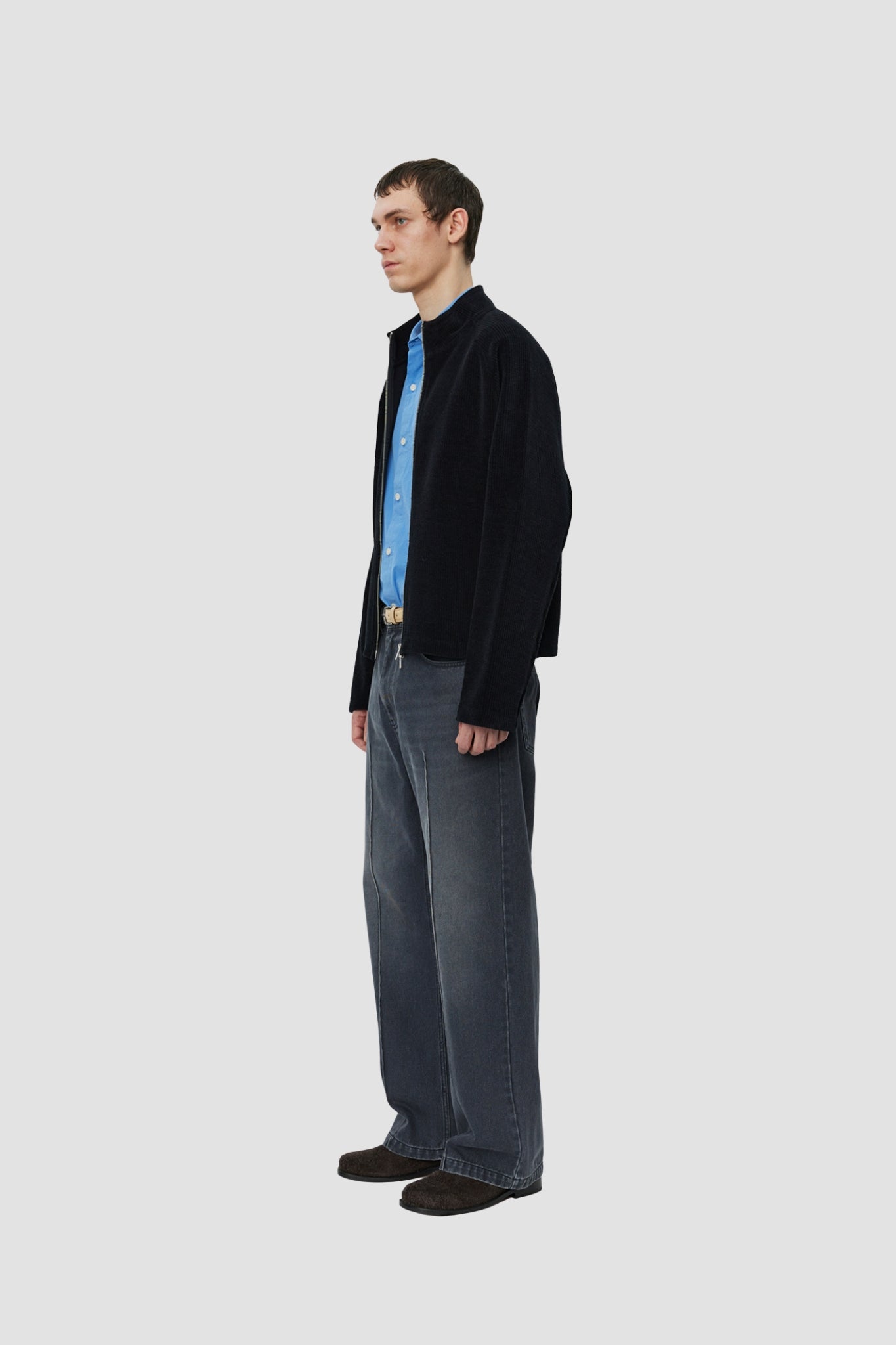 LEISURE ZIP UP Black