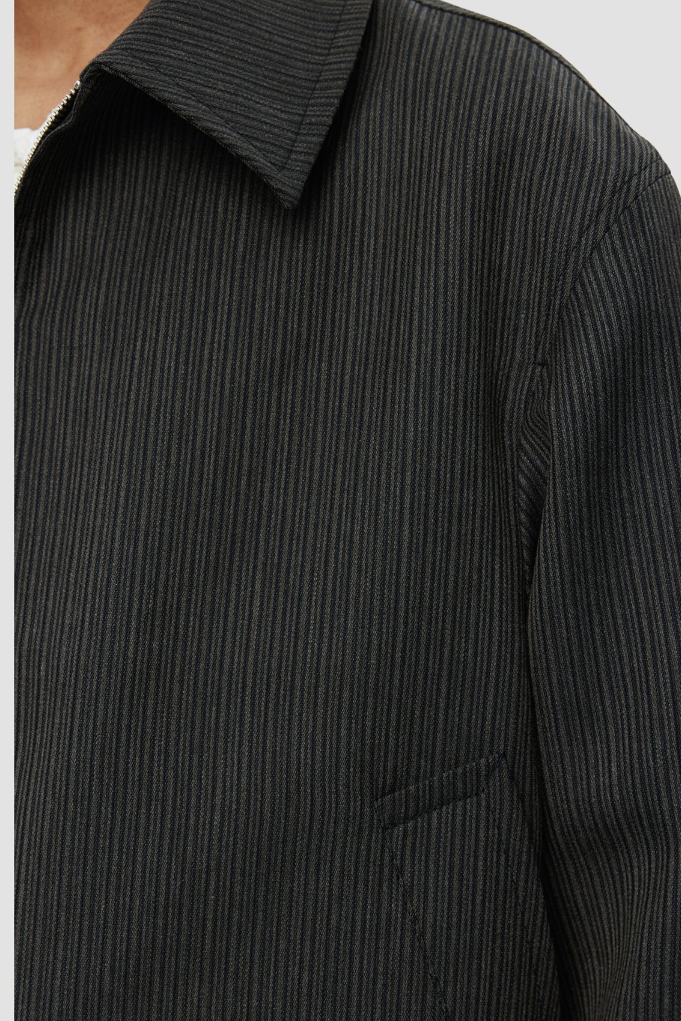 MAIL JACKET Taupe Vintage Stripe