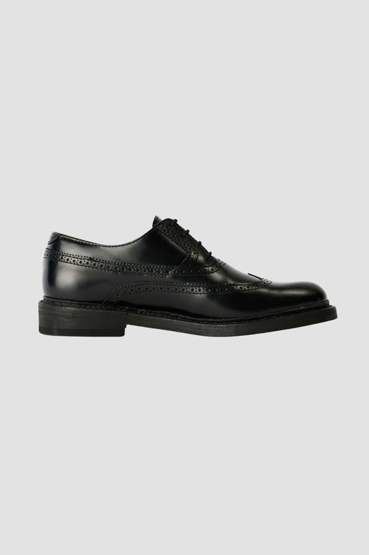 BROGUE PARADE, Black Leather