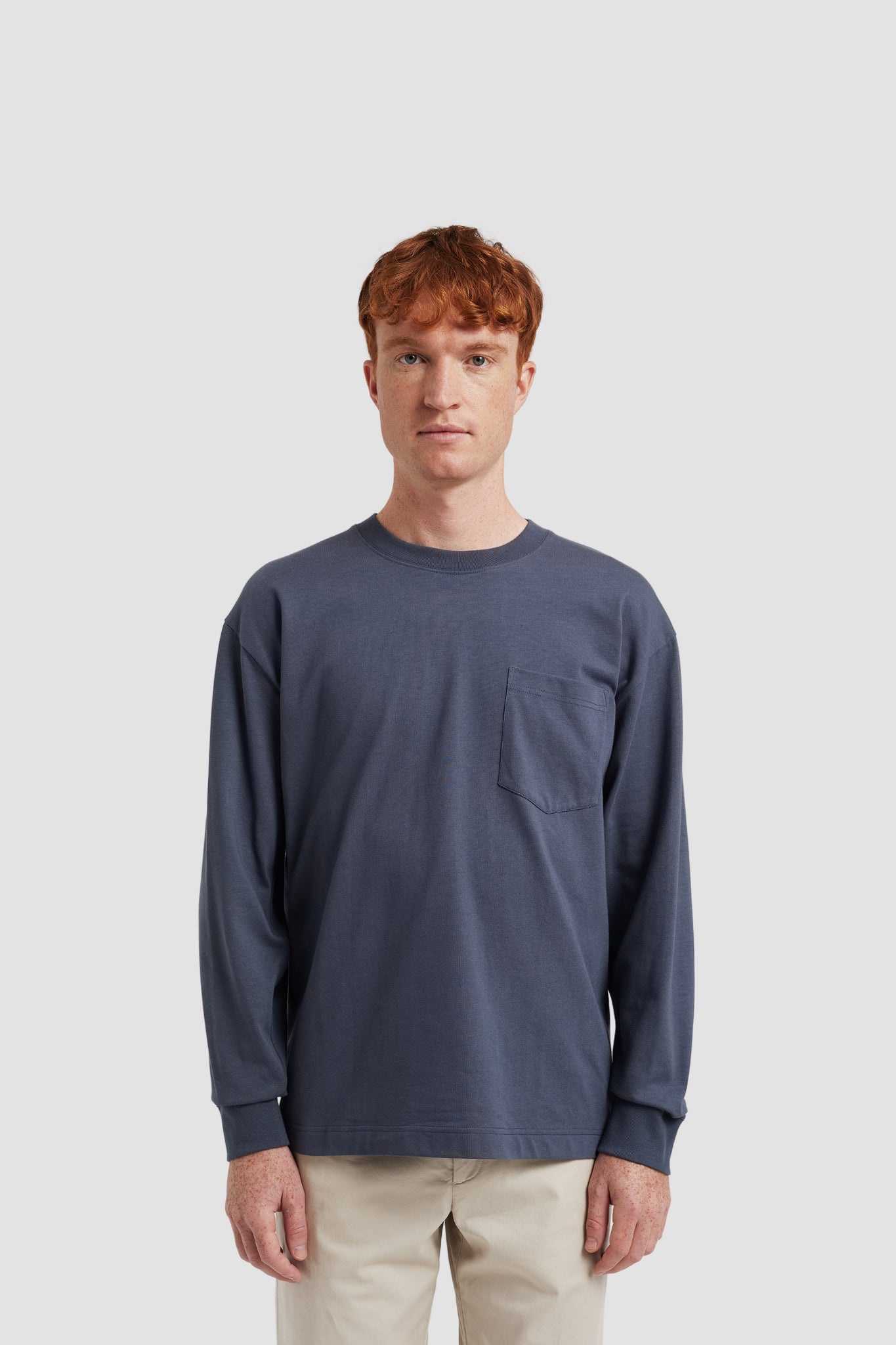 NORSE STANDARD L/S HEAVY LOOSE TEE Orion Blue