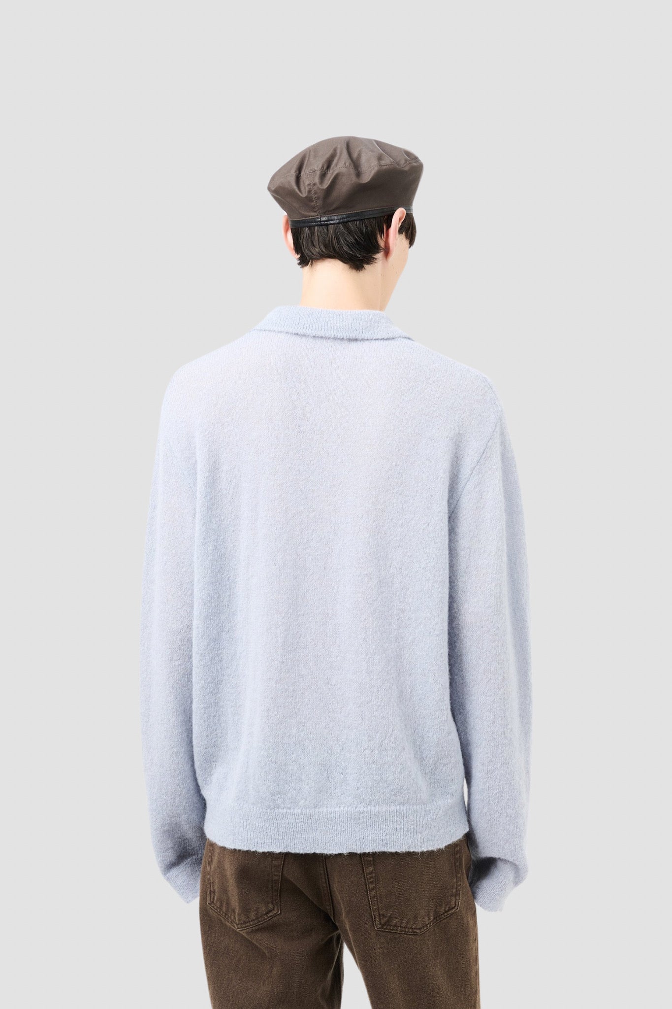 EVENING POLO Livid Blue Fuzzy Alpaca