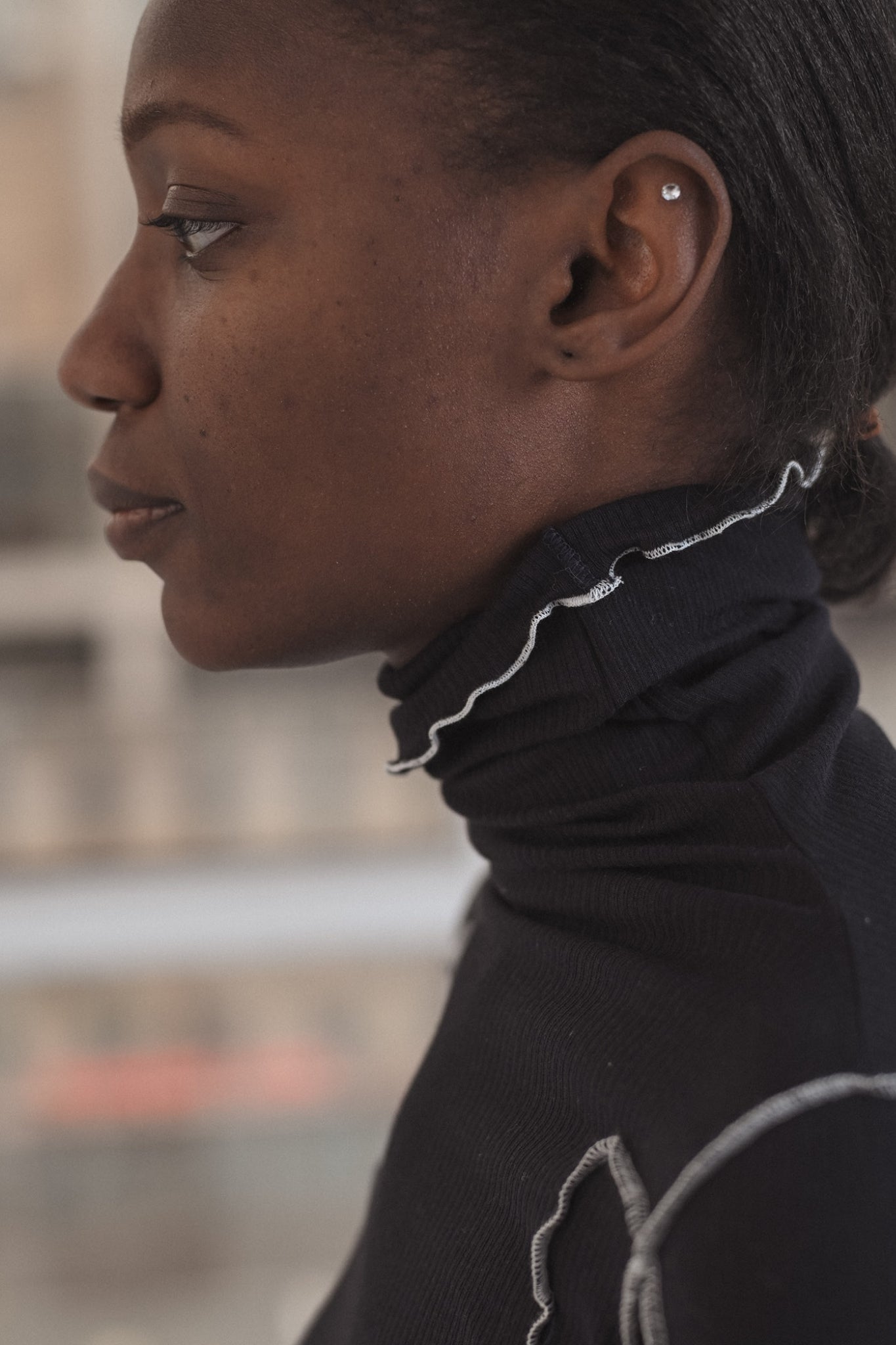 OMATO TURTLENECK Murano Navy