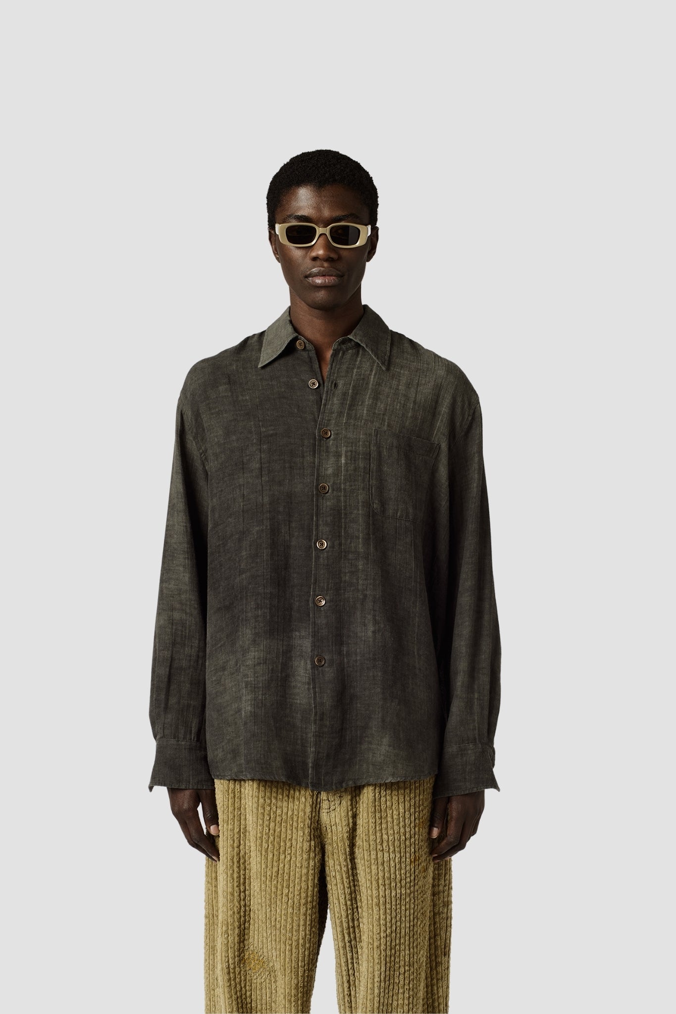 ABOVE SHIRT, Dark Cloud Sparse Cotton Wool