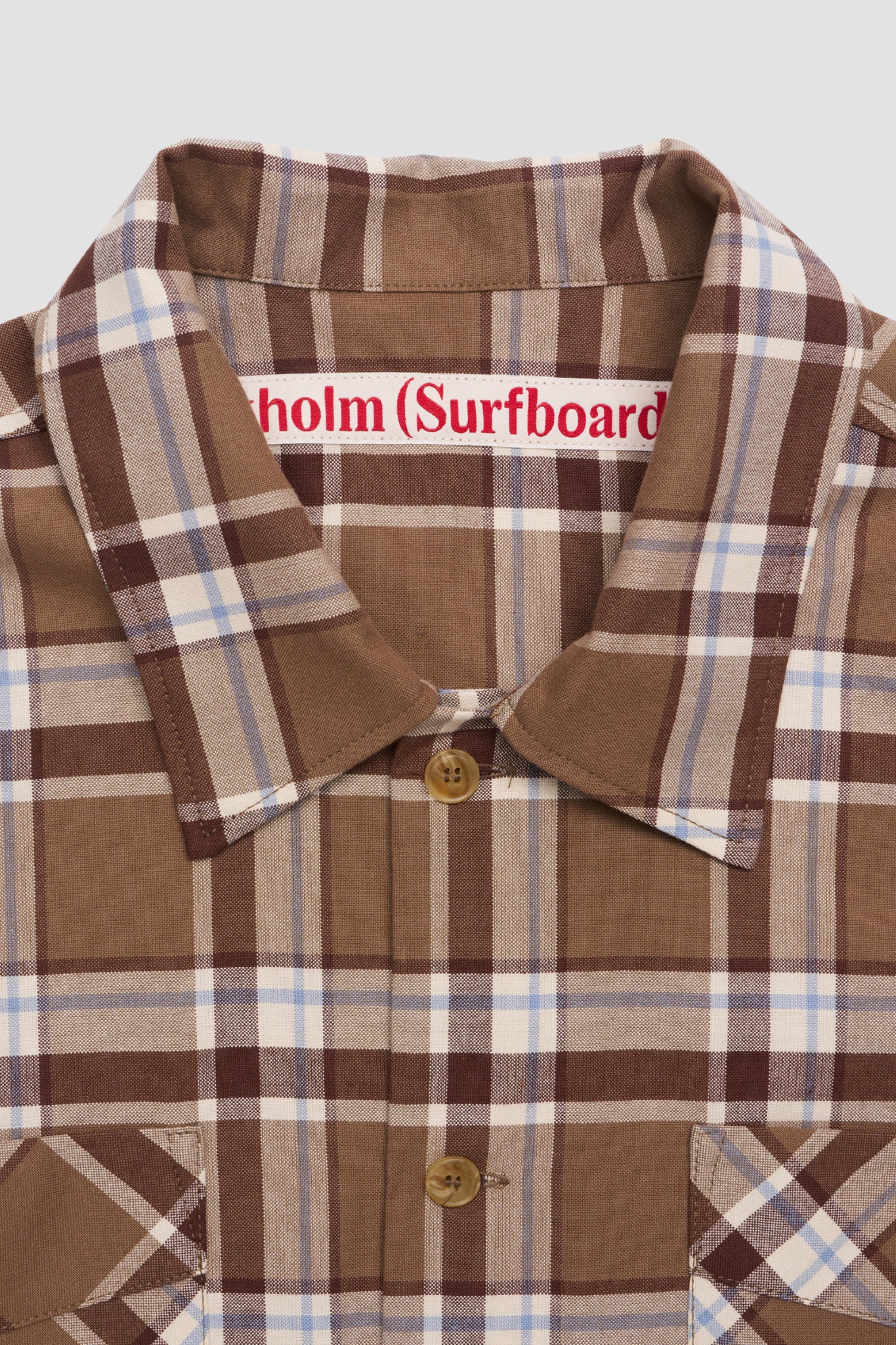 CLUB OVERSHIRT Brown Check
