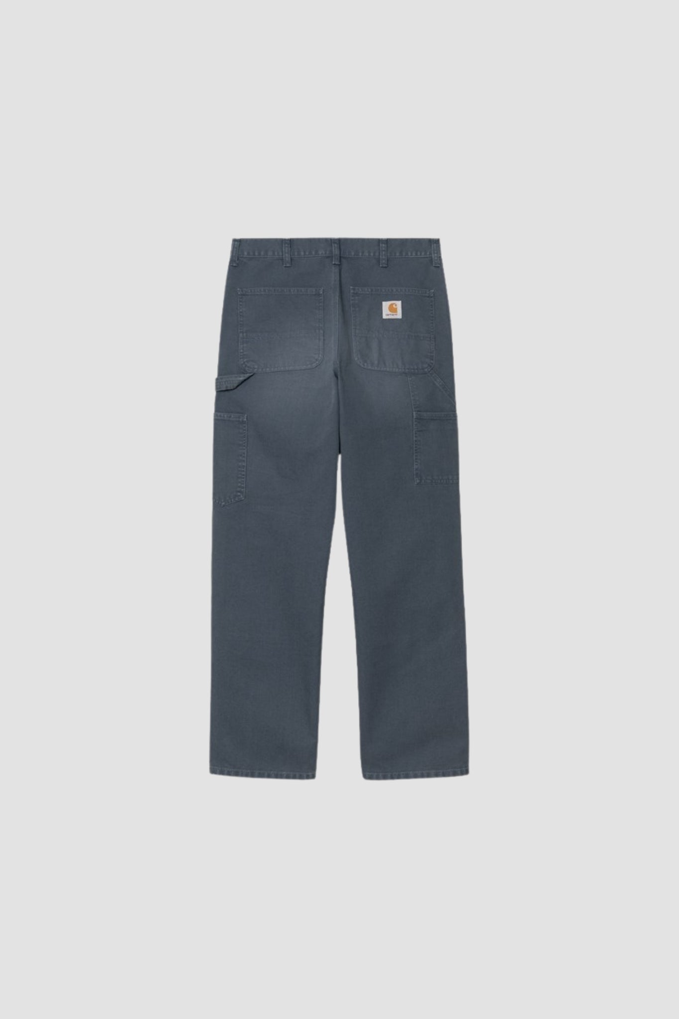 DOUBLE KNEE PANT Dusky Blue stone canvas L32