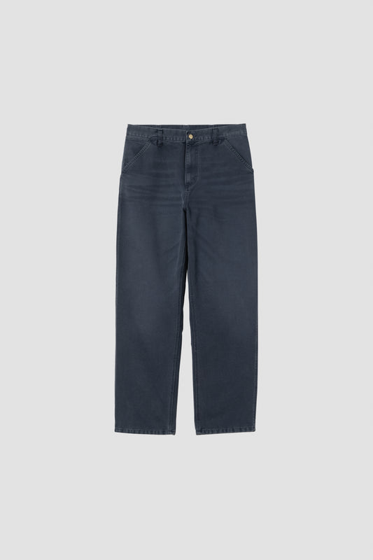 SIMPLE PANT Dark Navy stone canvas L32
