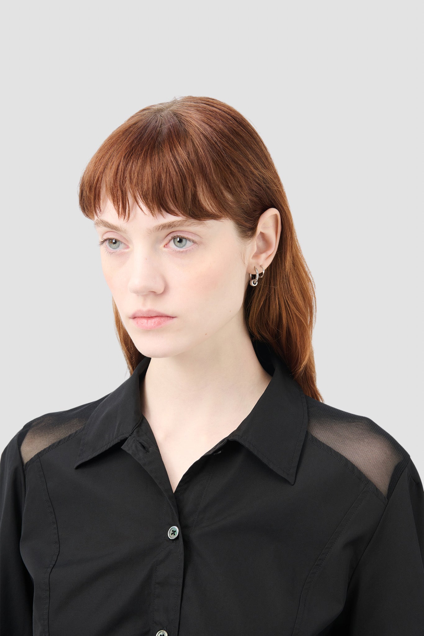 CINCHER SHIRT Black all day poplin