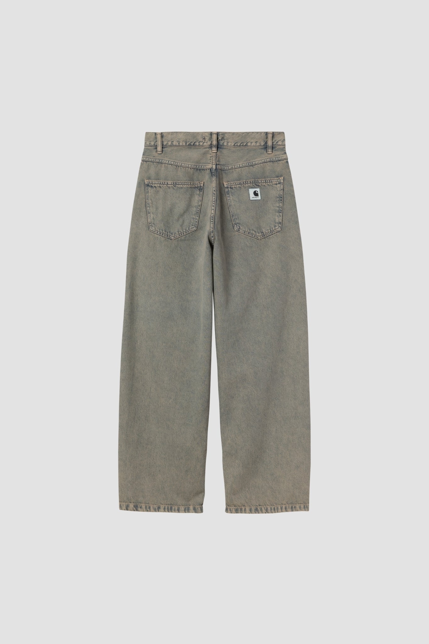 W BRANDON PANT Blue/ leather garment dye