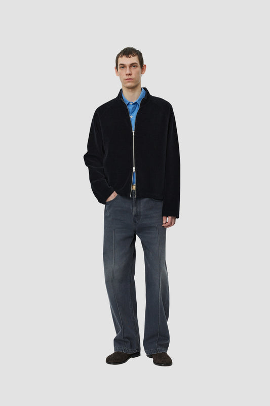 LEISURE ZIP UP Black