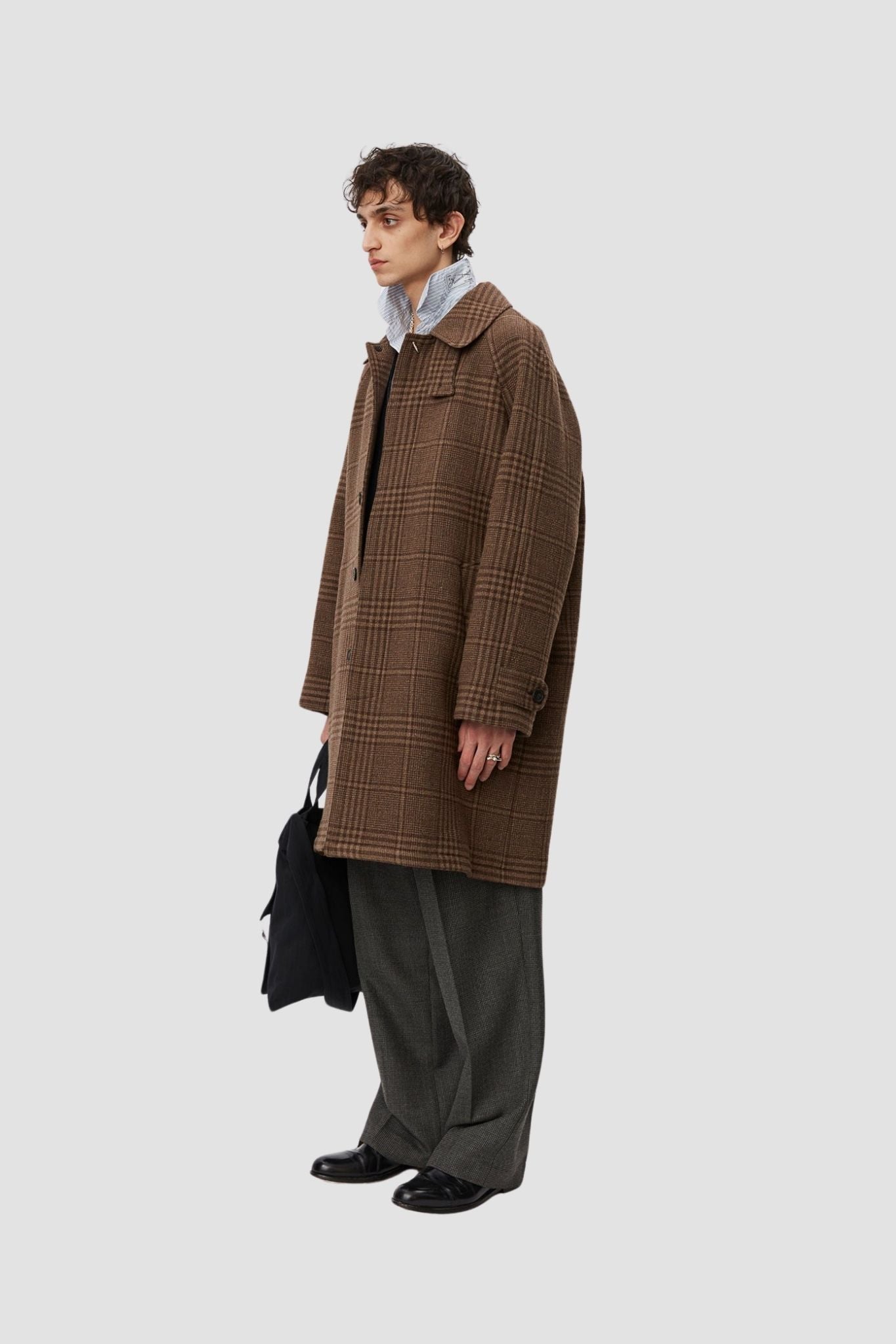 ACCESSION COAT BROWN CHECK
