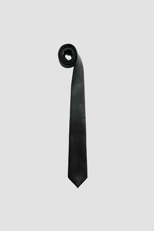 TIE, Black Real Fake Leather