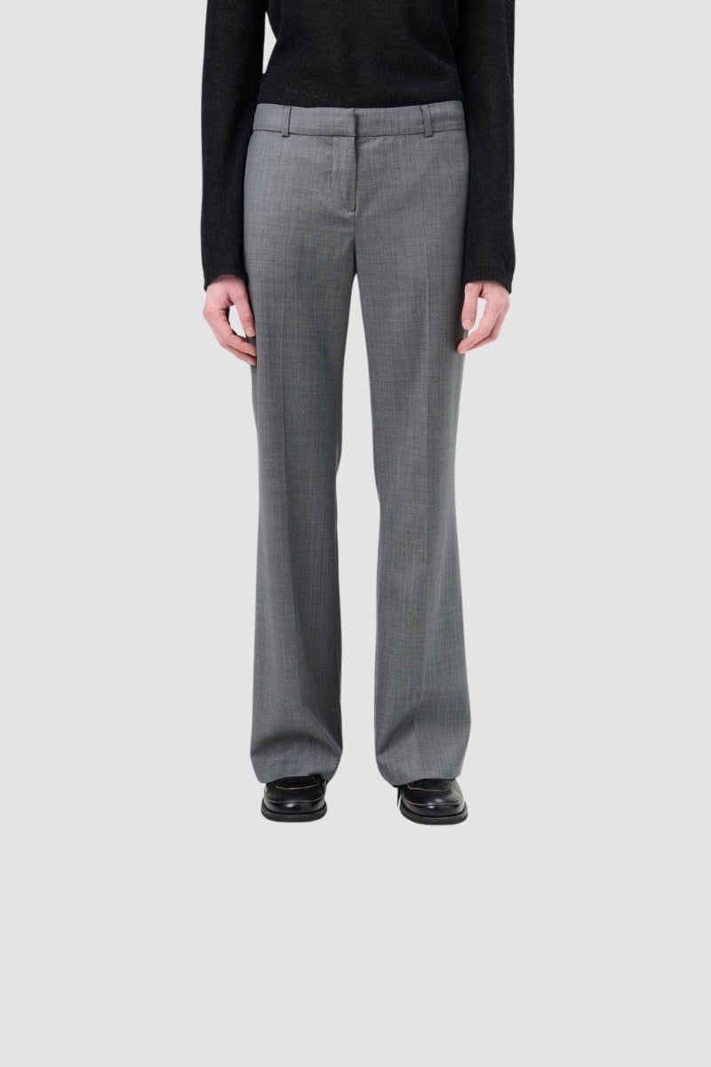 HIP TROUSER Dark Grey Flow Wool