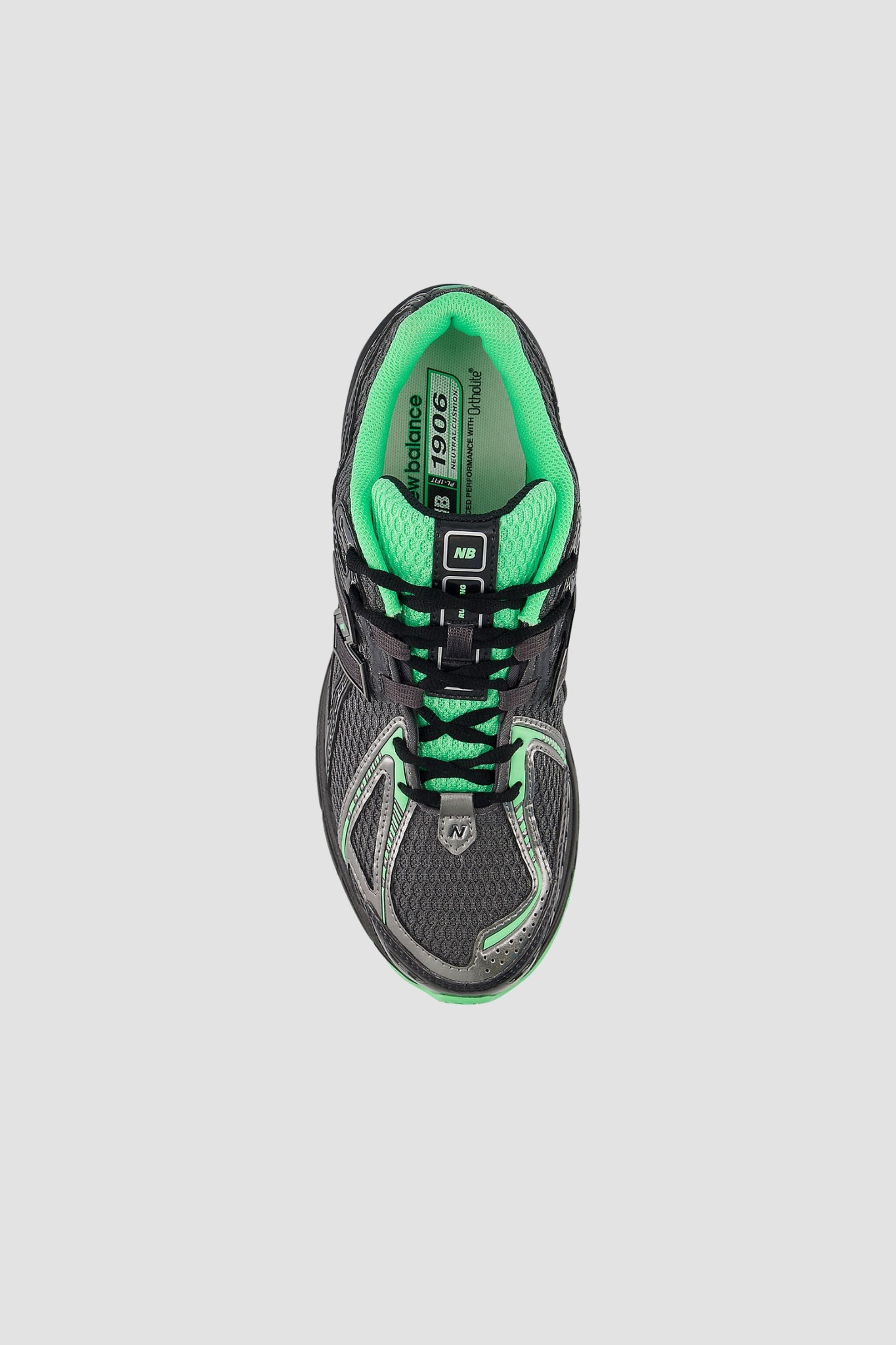 U1906RCT Dark Silver Metallic/Lime Leaf