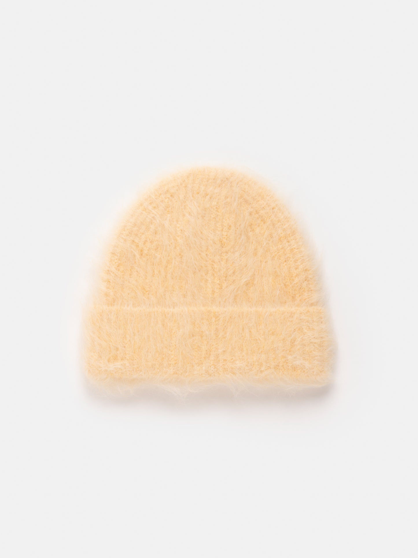 FUZZY BEANIE PALE YELLOW