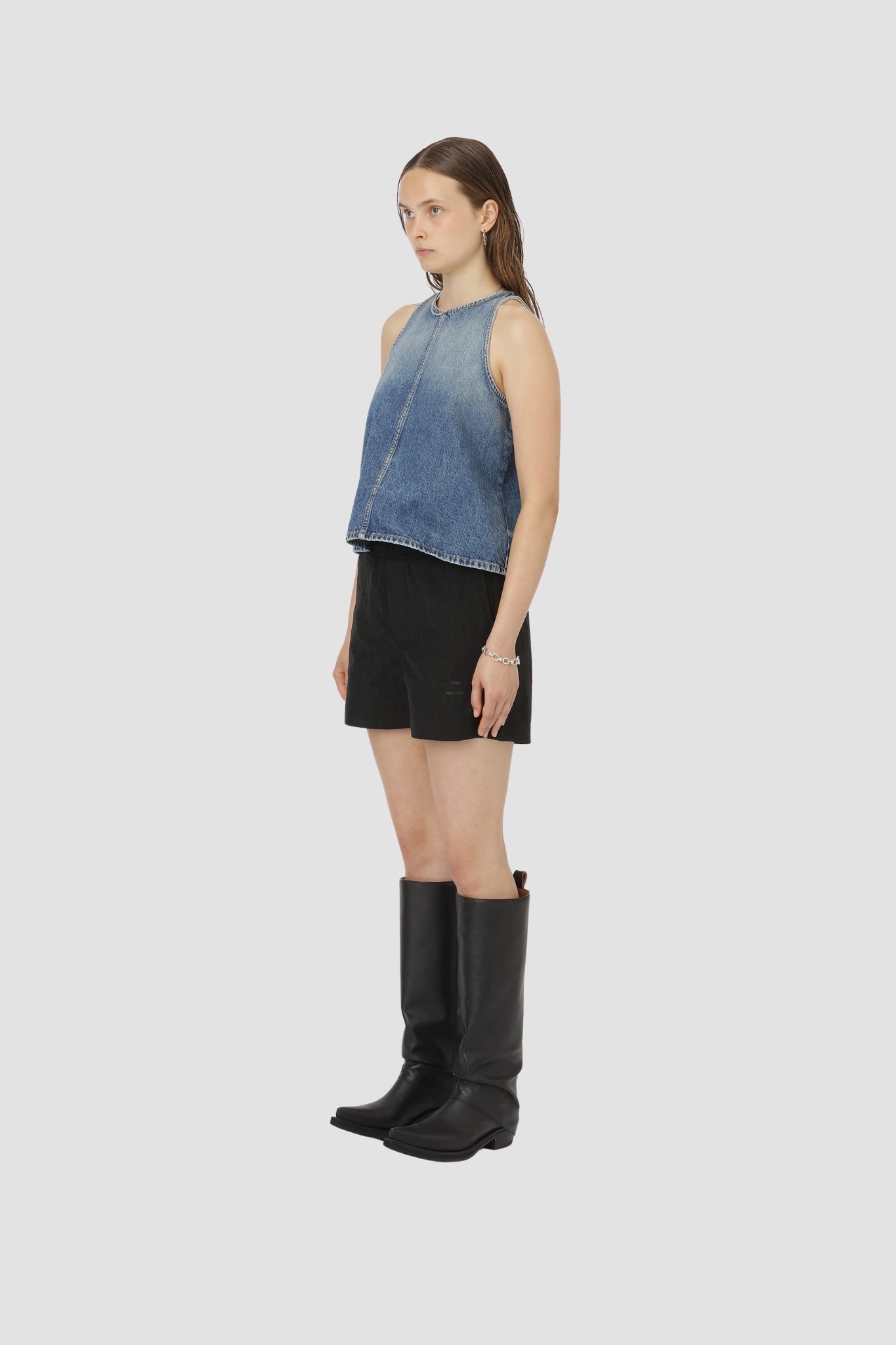 AMANDA NYLON SHORT Black