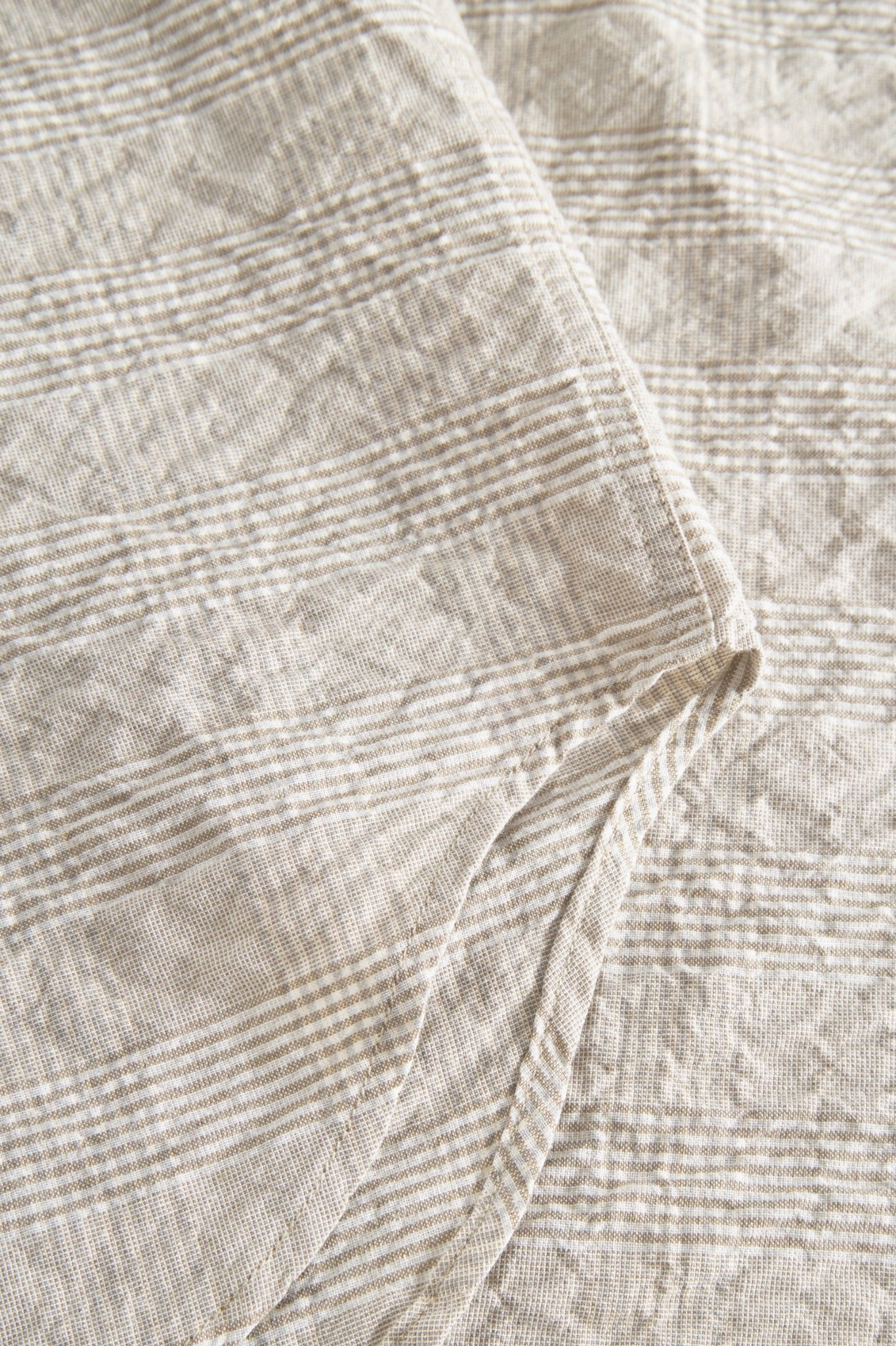 MO OVERSIZED CHECK SHIRT Oatmeal