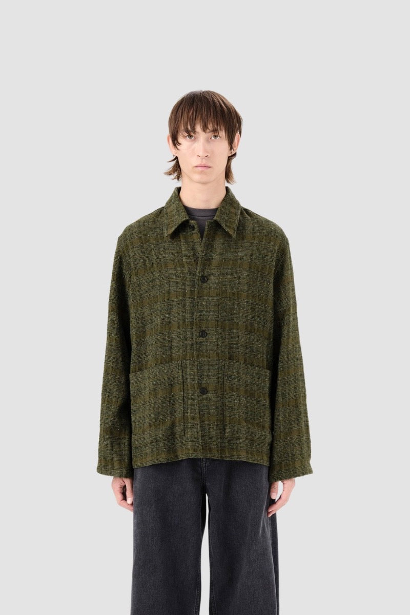 HAVEN JACKET Seaweed Sparse Check