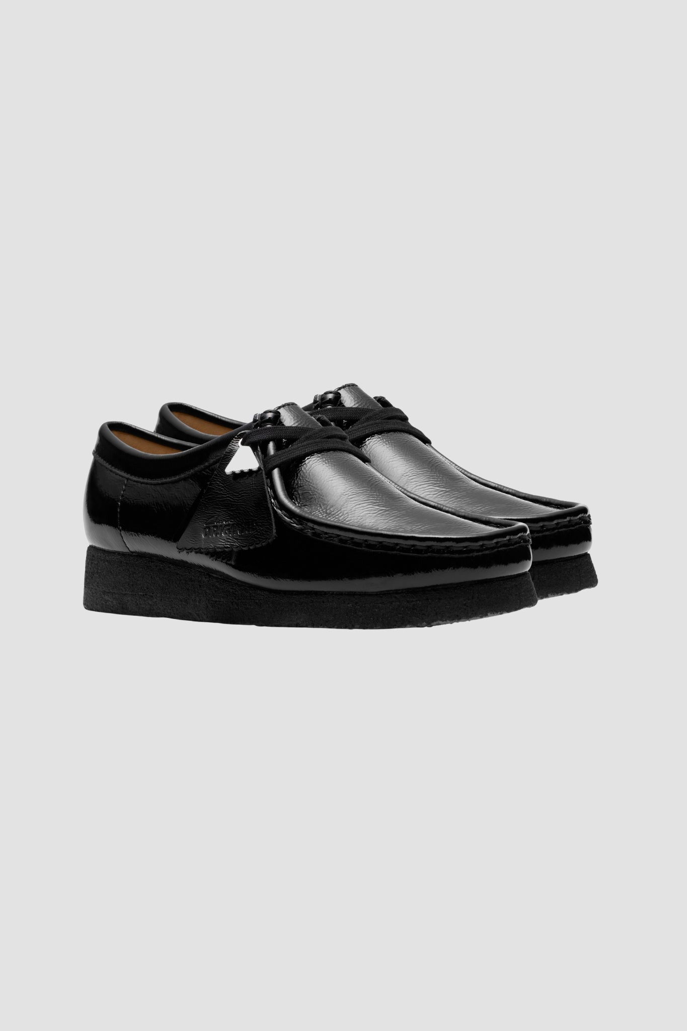 W WALLABEE Black Pat