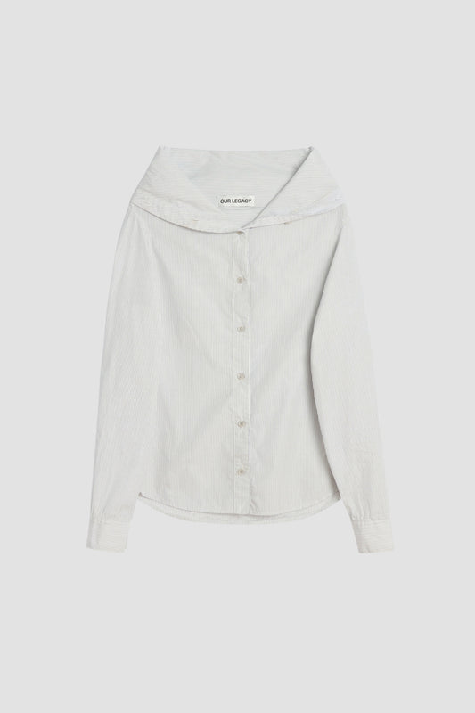 KAONASHI SHIRT Diner Pinstripe Super Poplin