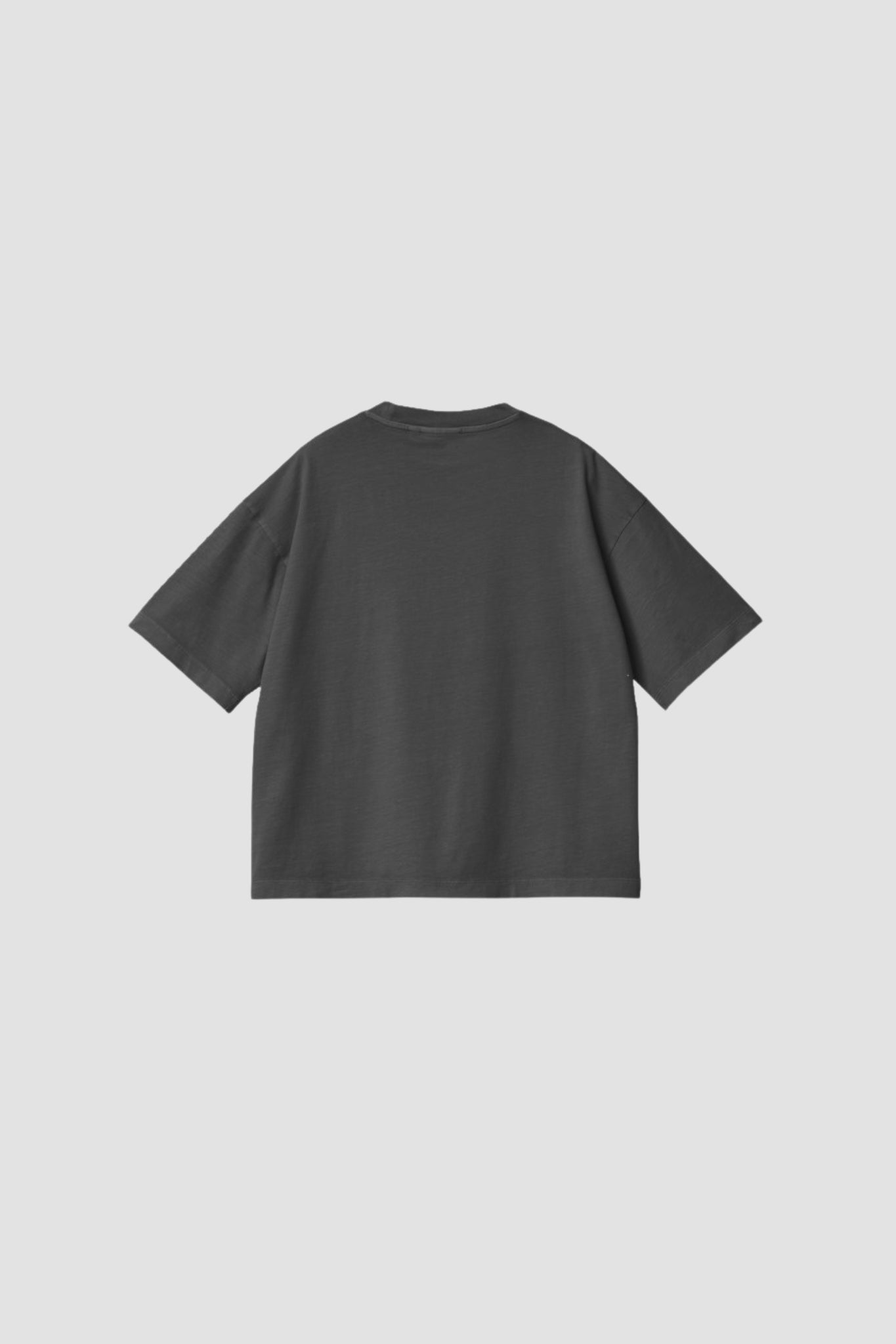 W S/S NELSON TEE Graphite garment dyed
