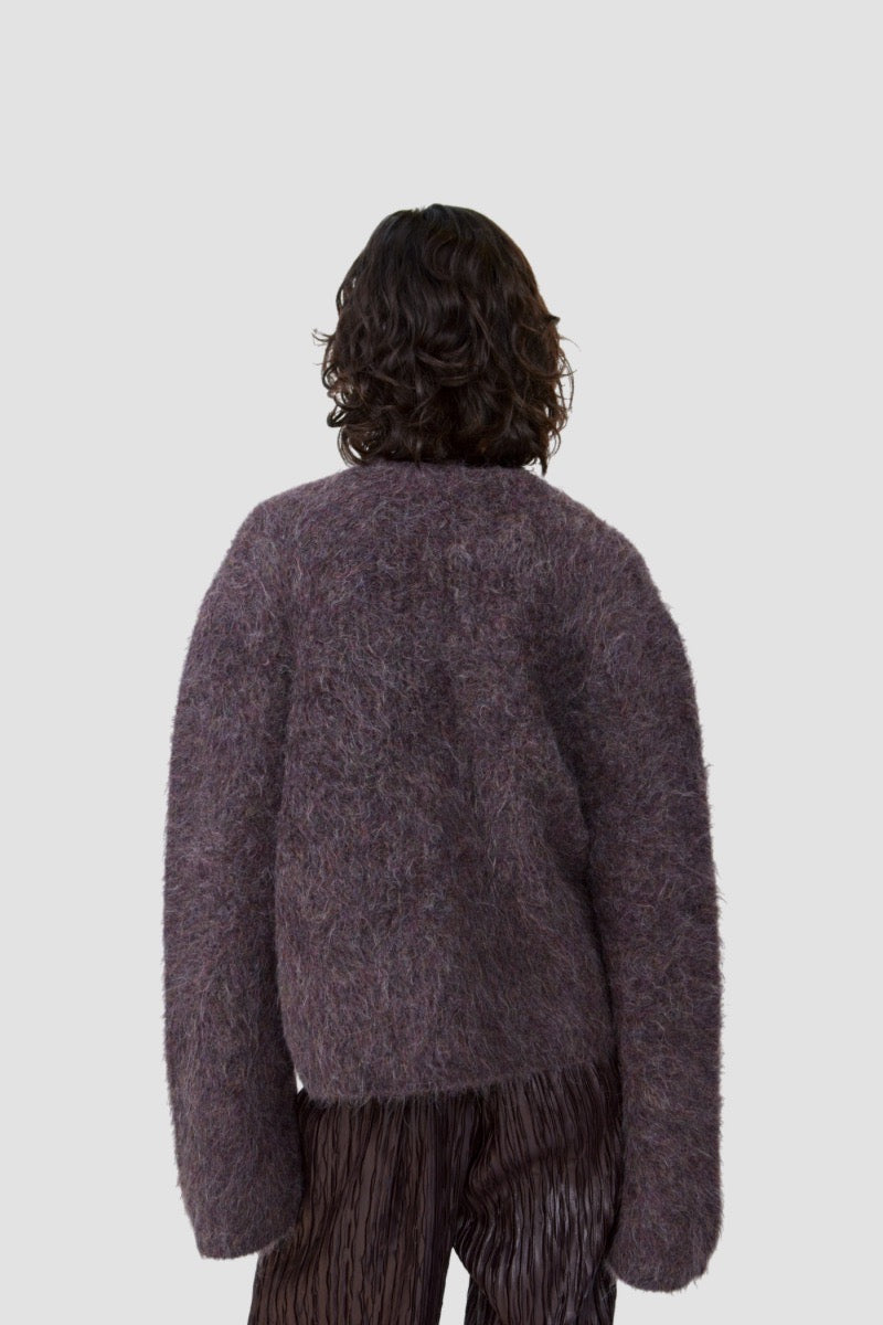 W LEE CARDIGAN LILAC