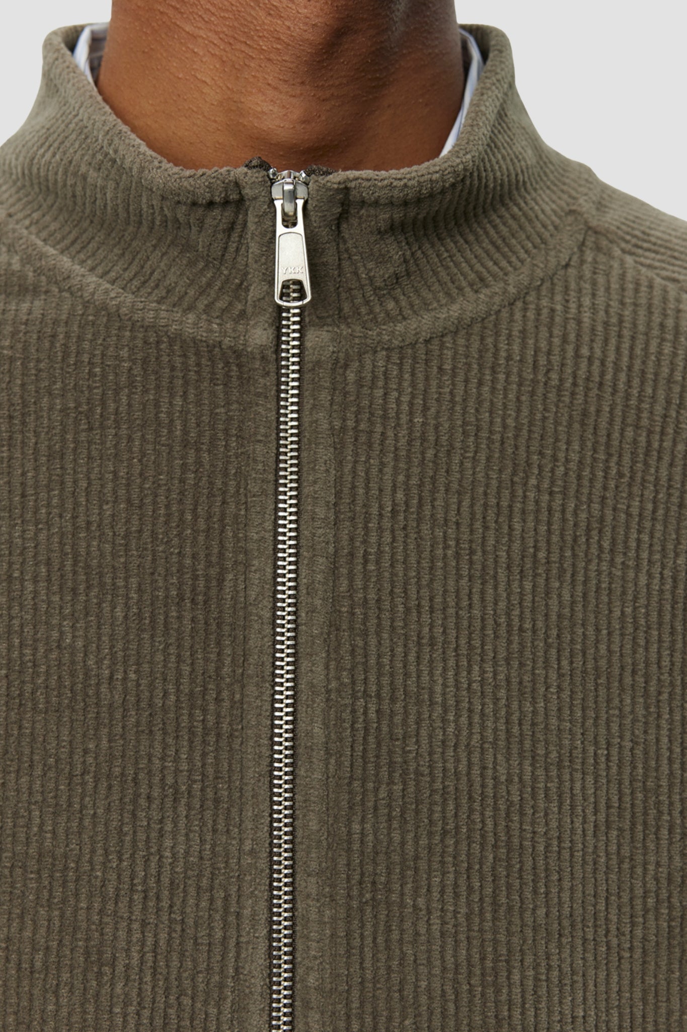 LEISURE ZIP UP Faded Taupe