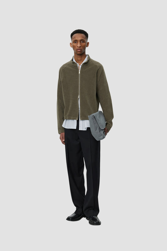 LEISURE ZIP UP Faded Taupe