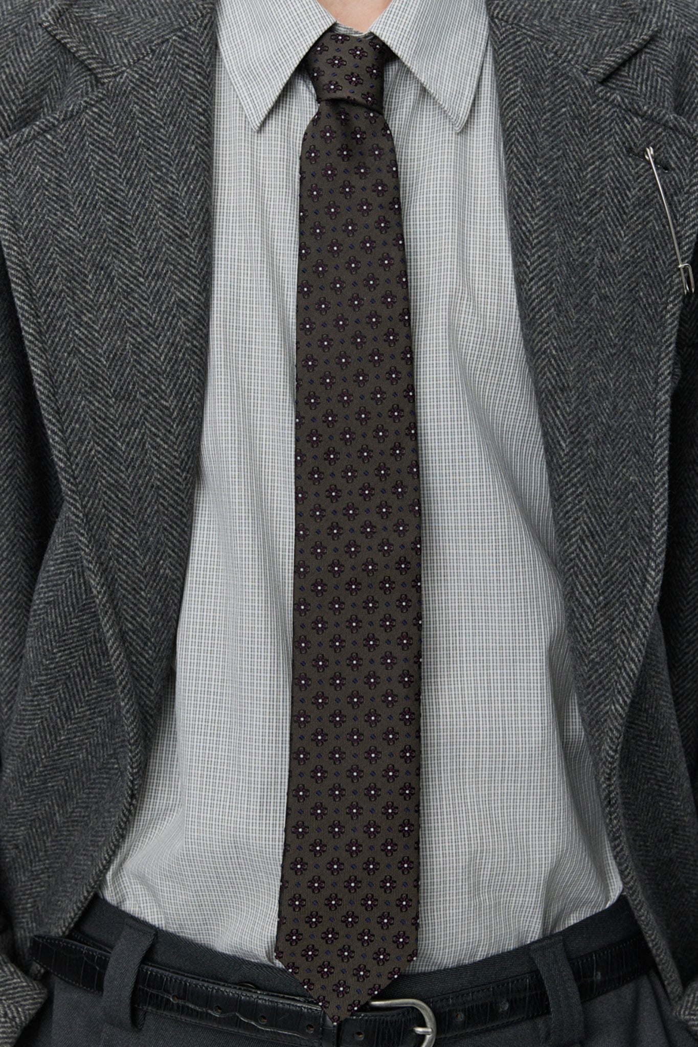 BANQUET TIE Floral Jacquard