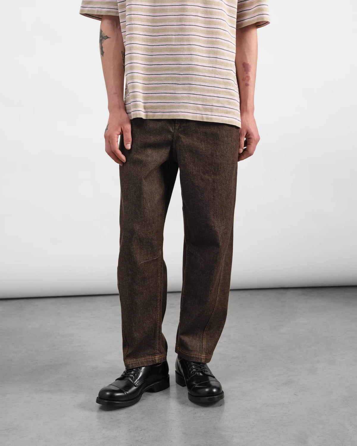 TWISTED SEAM TROUSER brown