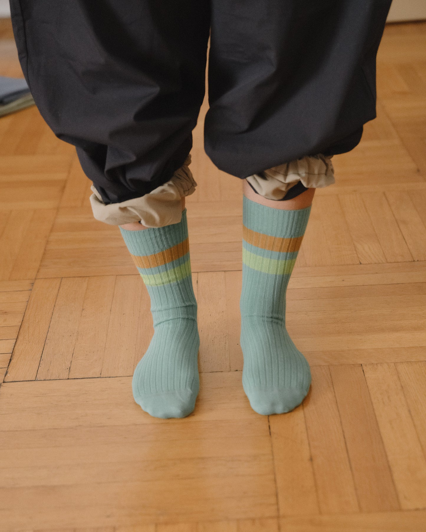 RACE OVERANKLE SOCKS orbit green