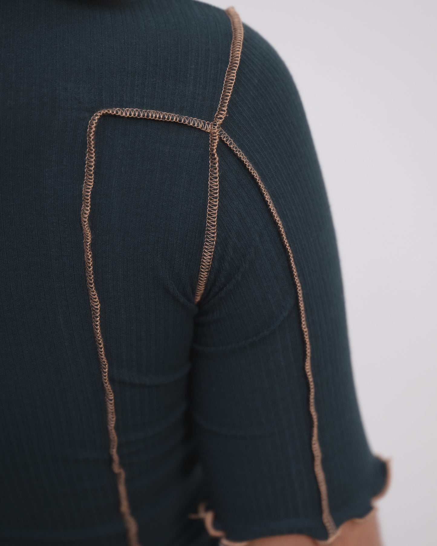 OMATO 3/4 SLEEVE T-SHIRT HIRSU Green