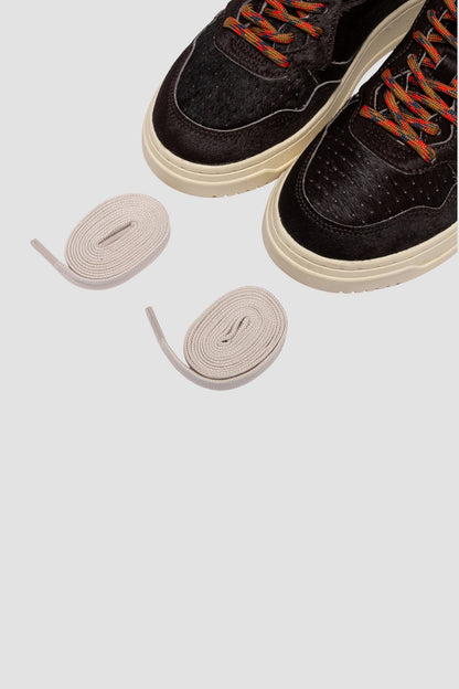 MEDALIST LOW PONY/LACES Chocolate