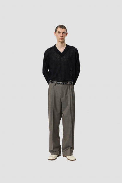 CLASSIC TROUSERS Light Taupe Wool