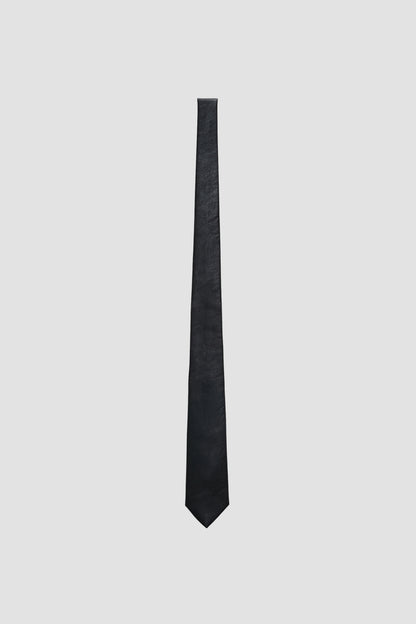 TIE, Black Real Fake Leather