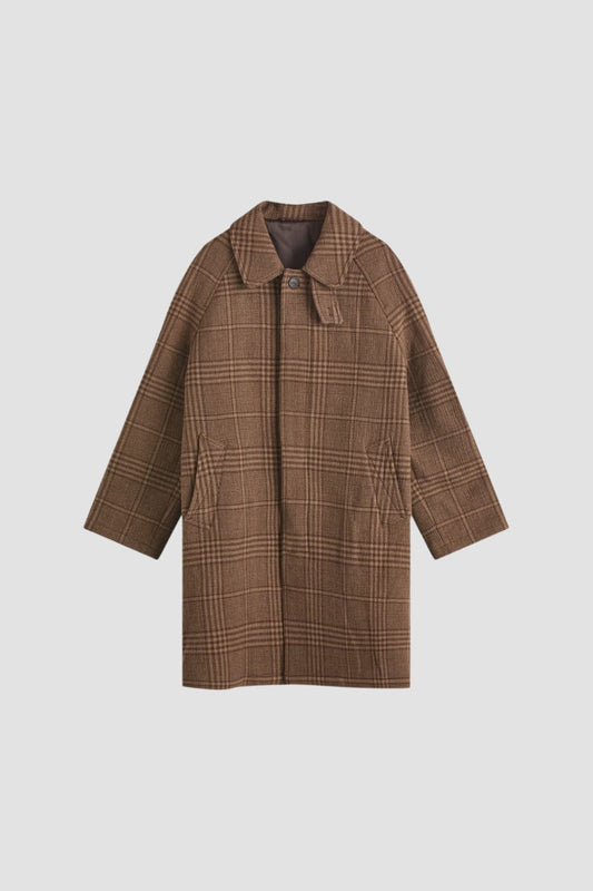 ACCESSION COAT BROWN CHECK
