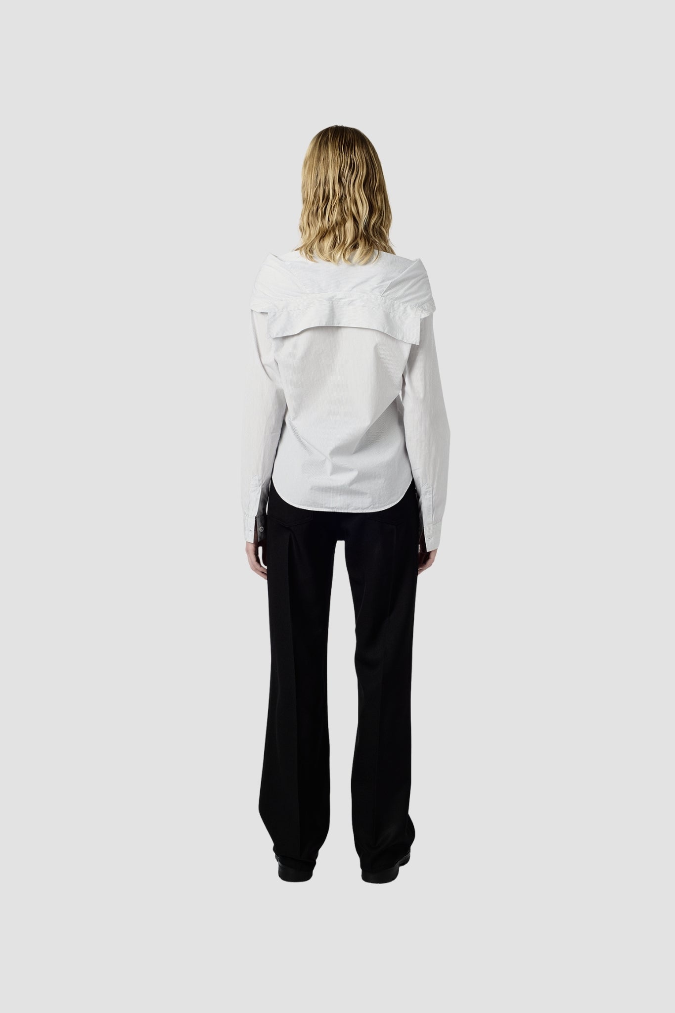KAONASHI SHIRT Diner Pinstripe Super Poplin