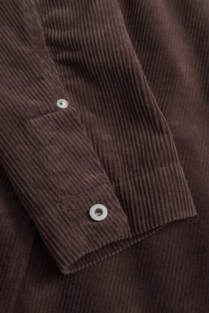 FOLKE WIDE CORD CHORE JACKET Espresso