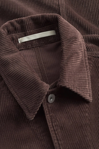 FOLKE WIDE CORD CHORE JACKET Espresso