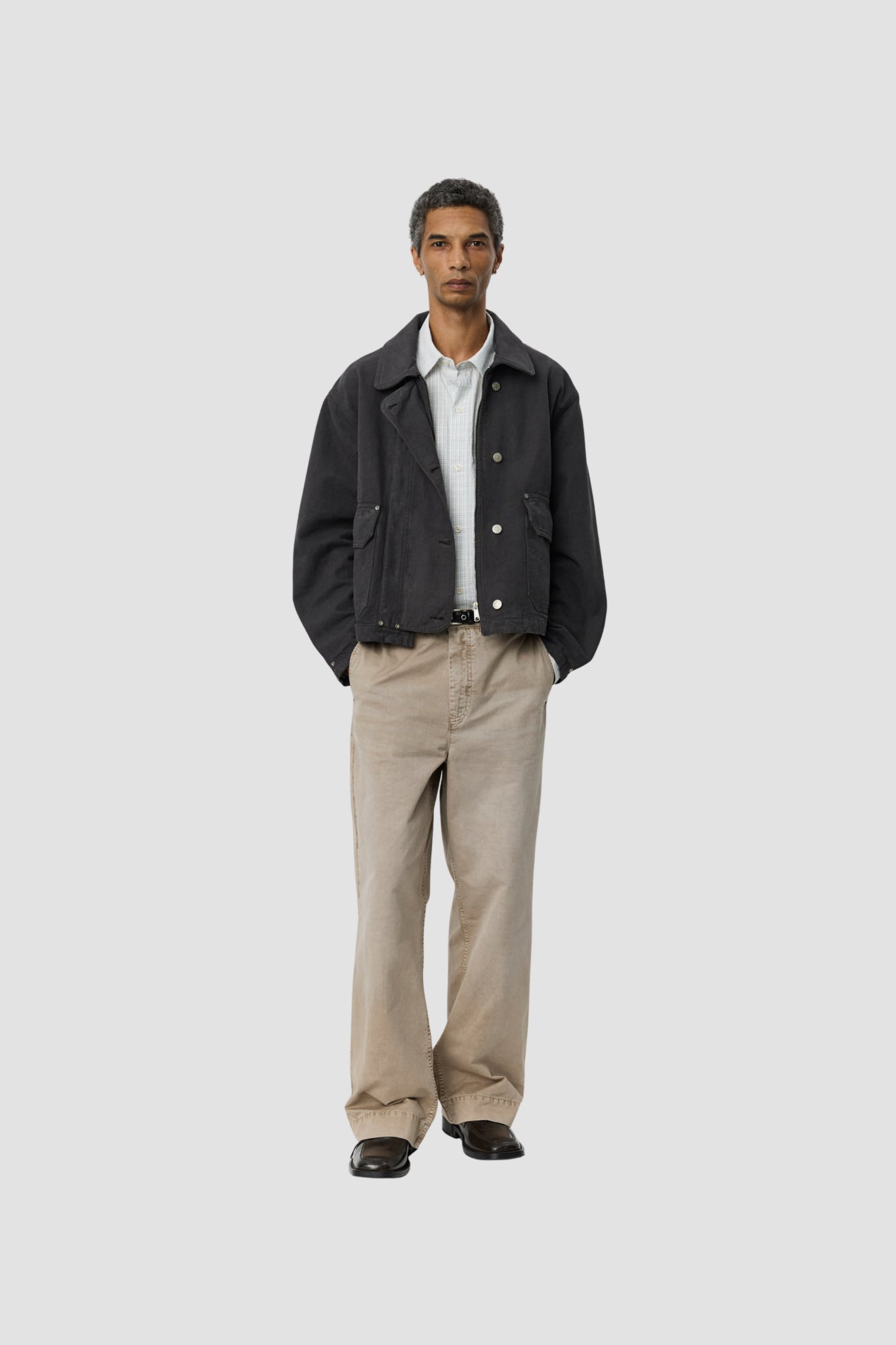 COURIER JACKET Washed Gray Canvas