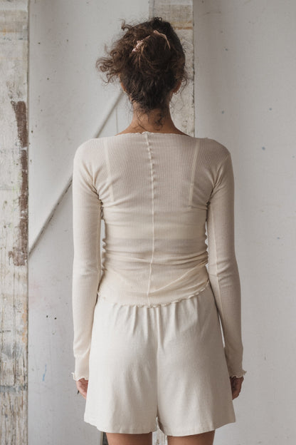 PAMA LONG SLEEVE Off White