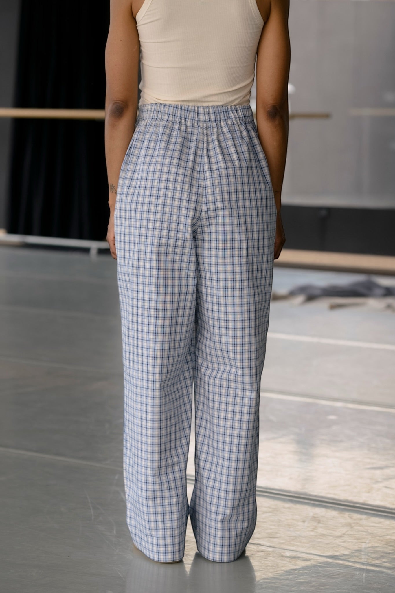 CLAUDE PANTS Blue Check