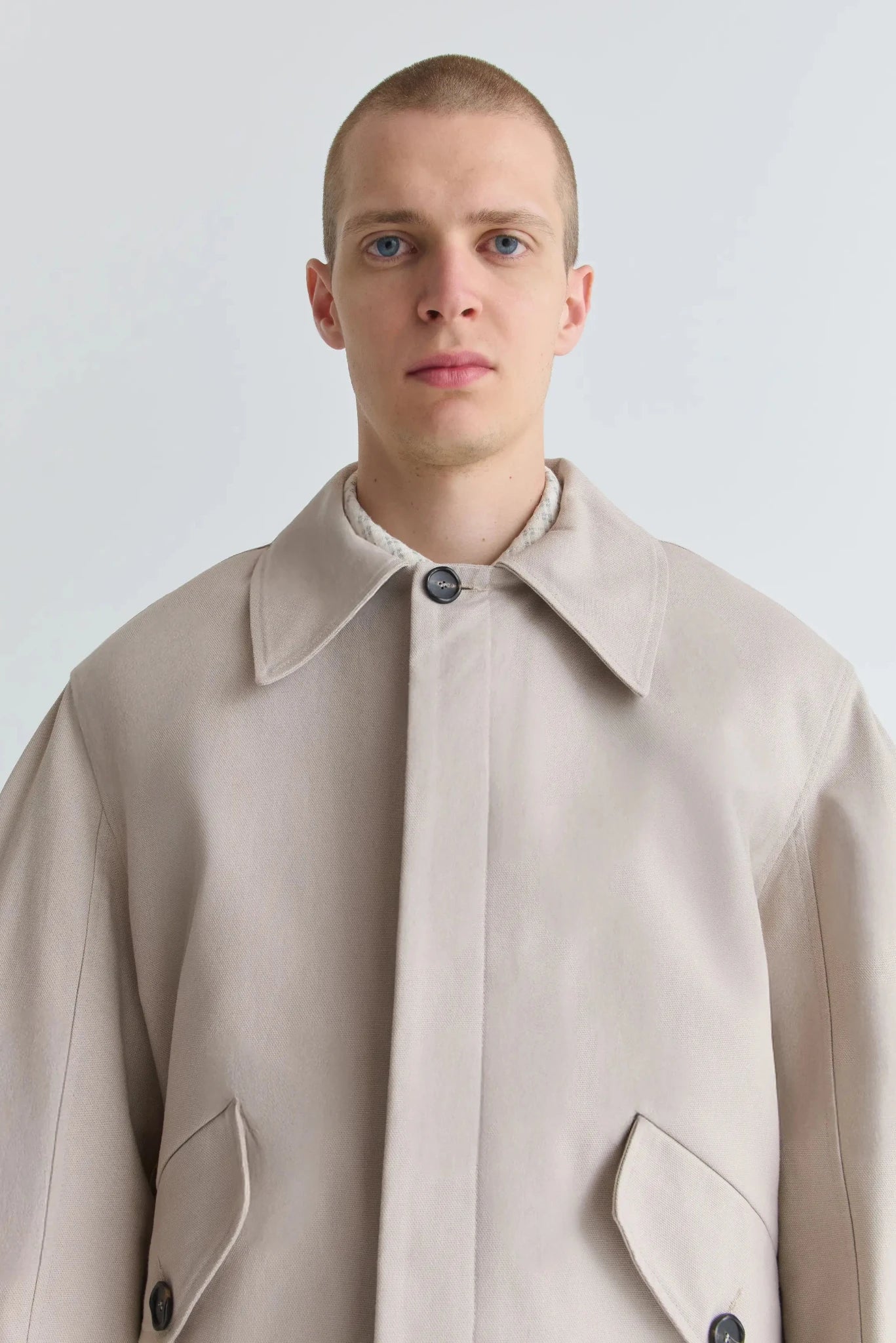 COSME AUSTERE BEIGE COTTON JACKET