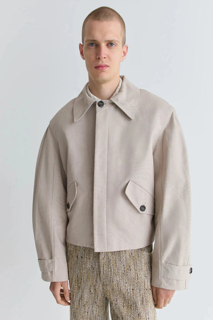 COSME AUSTERE BEIGE COTTON JACKET